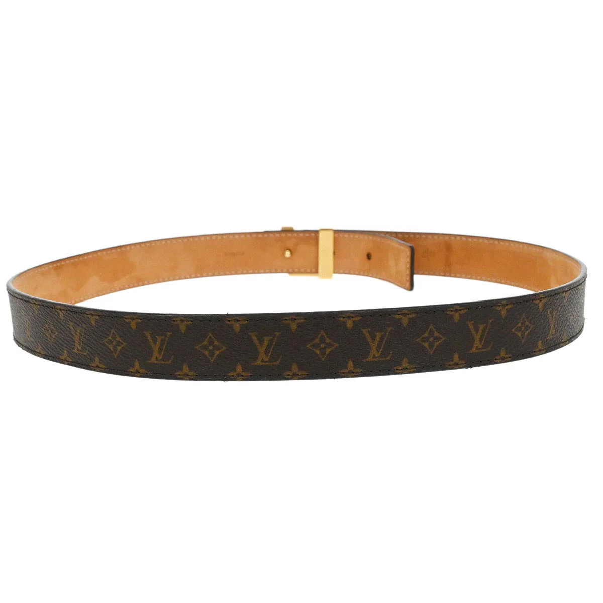 Louis Vuitton 2014 Monogram Ceinture LV Initial Belt M9781W #80/32 Small Good - Image 2