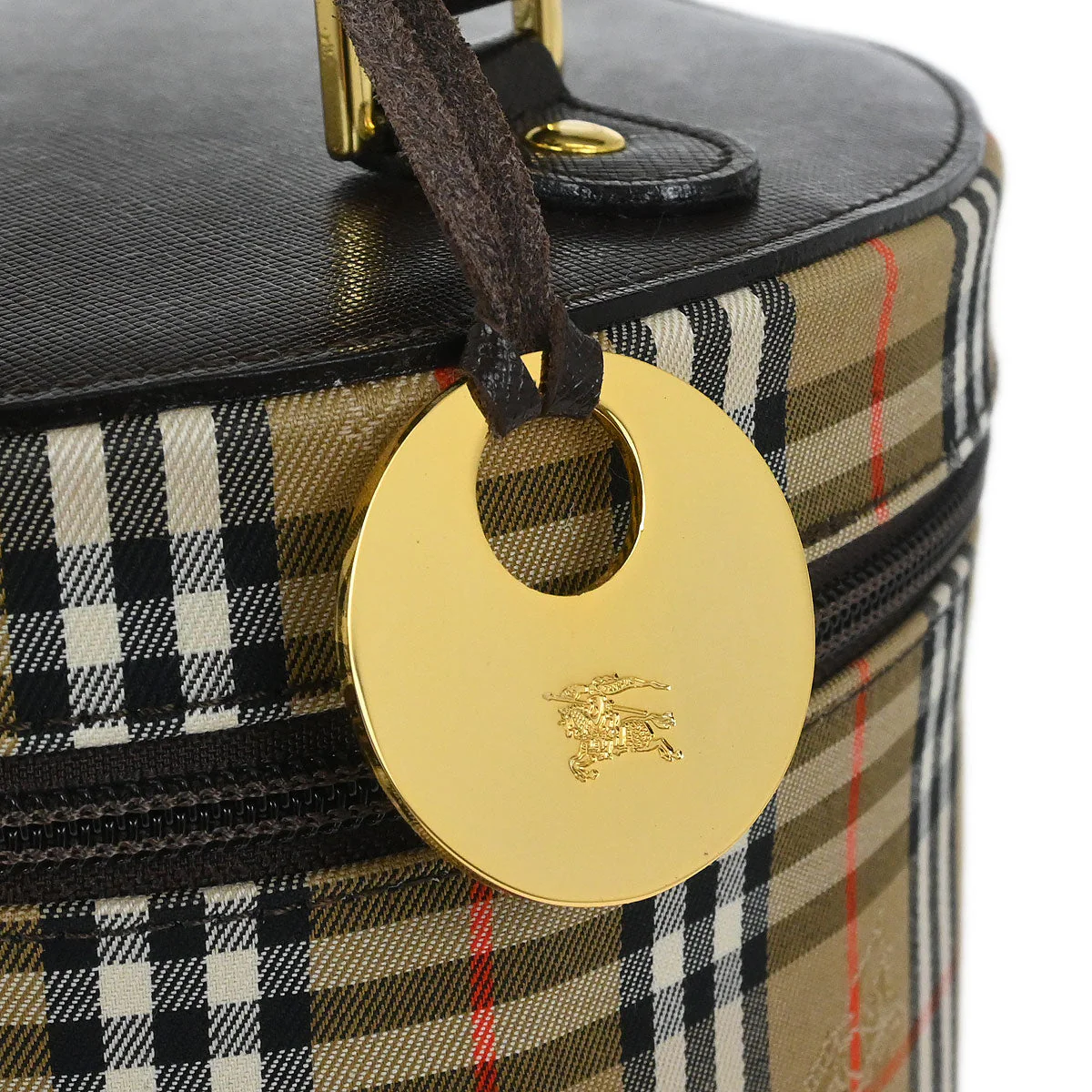 Burberrys Beige House Check Vanity Handbag - Image 4