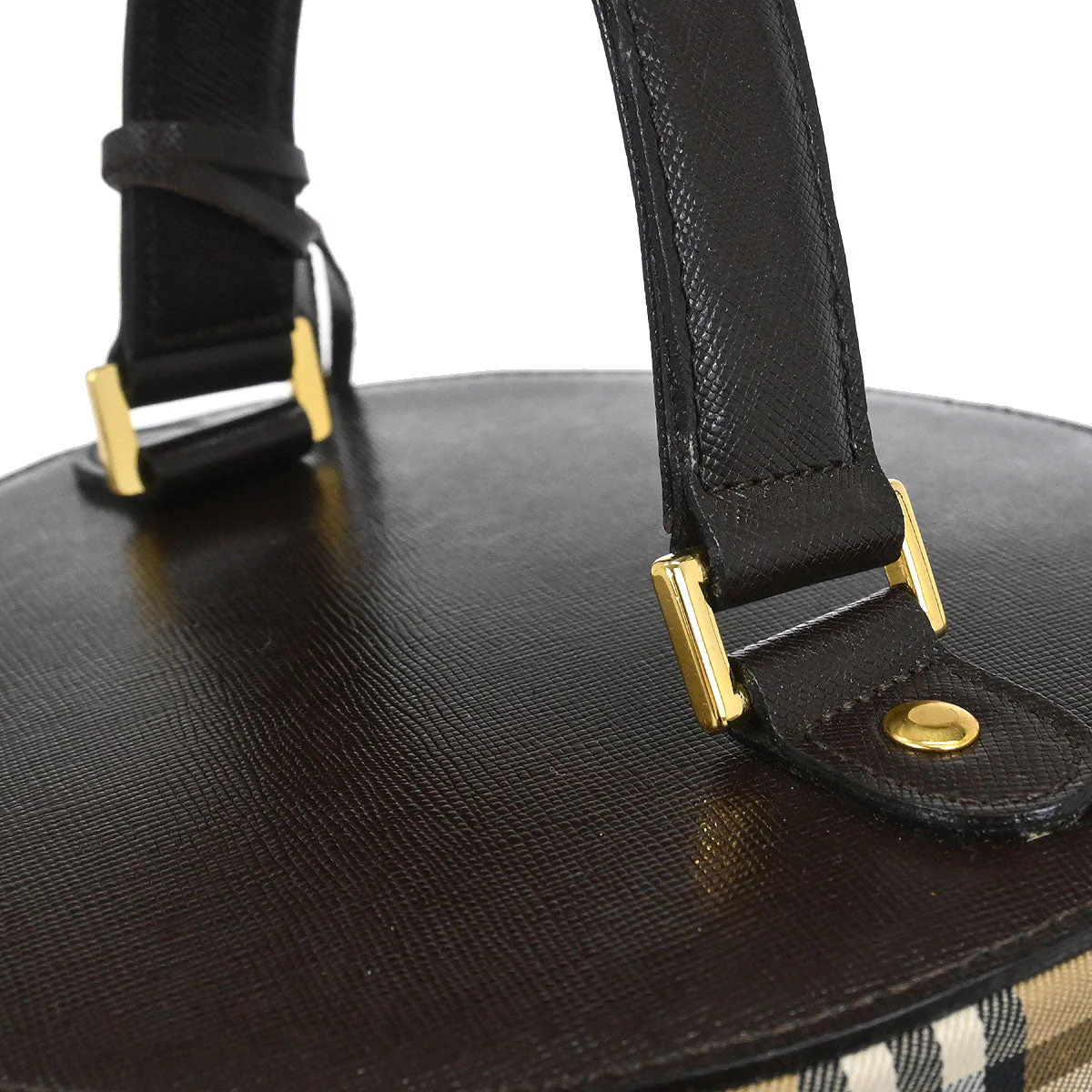 Burberrys Beige House Check Vanity Handbag - Image 6