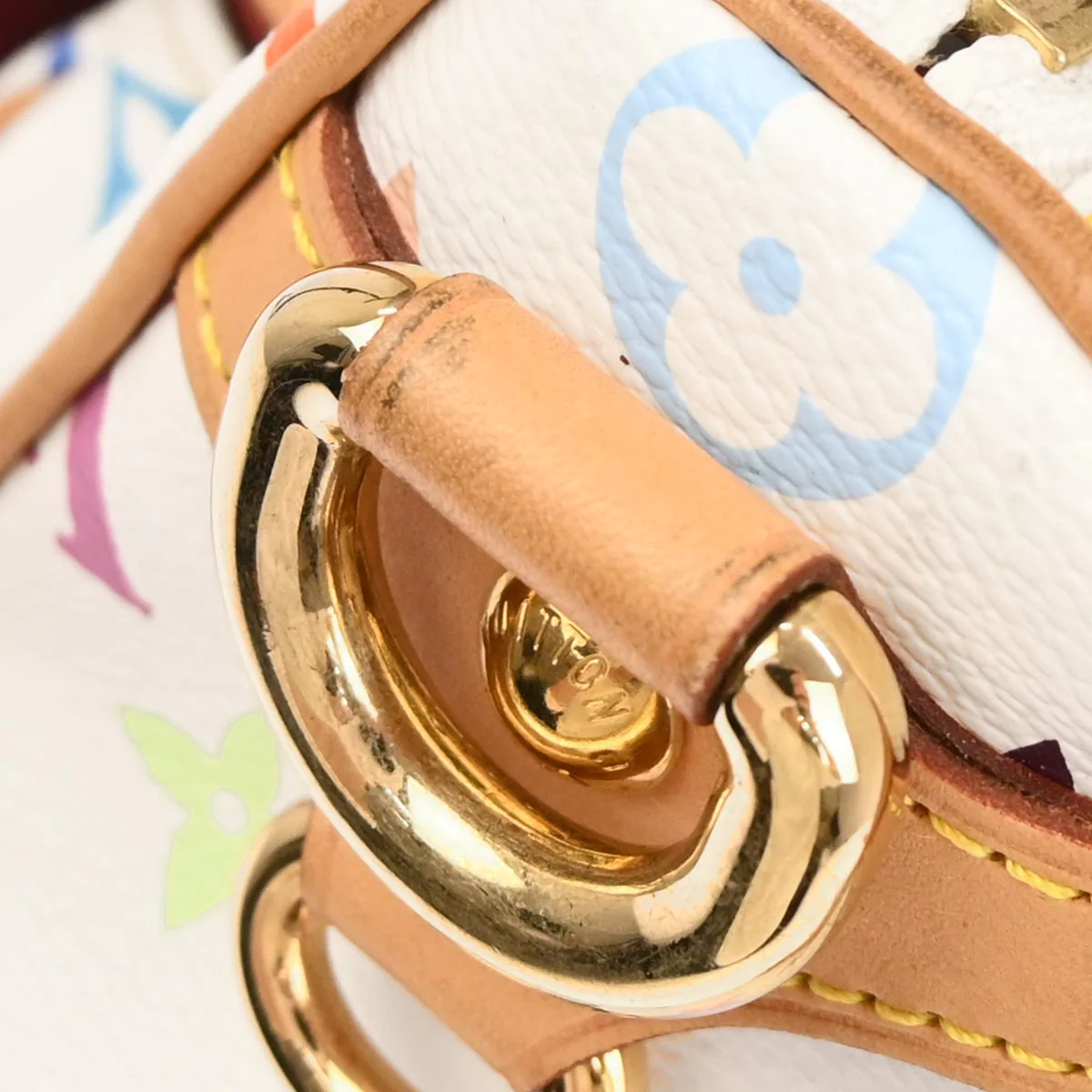 Louis Vuitton 2008 White Multicolor Rita 2way Shoulder Handbag M40125 - Image 7