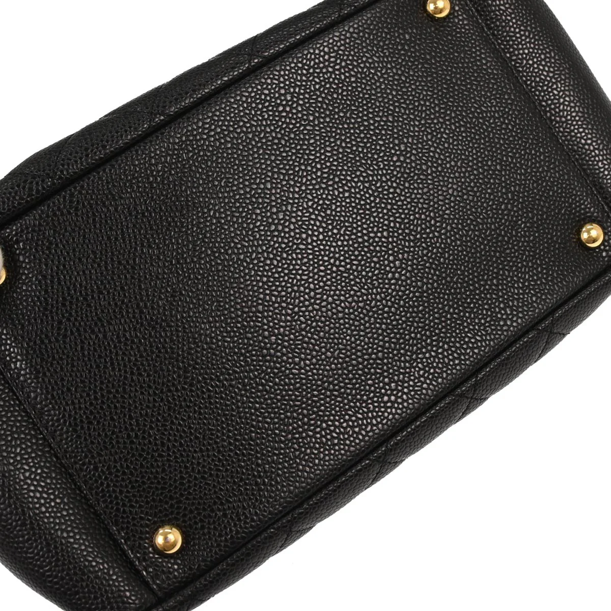 Chanel 2002-2003 Black Caviar Skin Petite Timeless Tote PTT Chain Handbag - Image 6