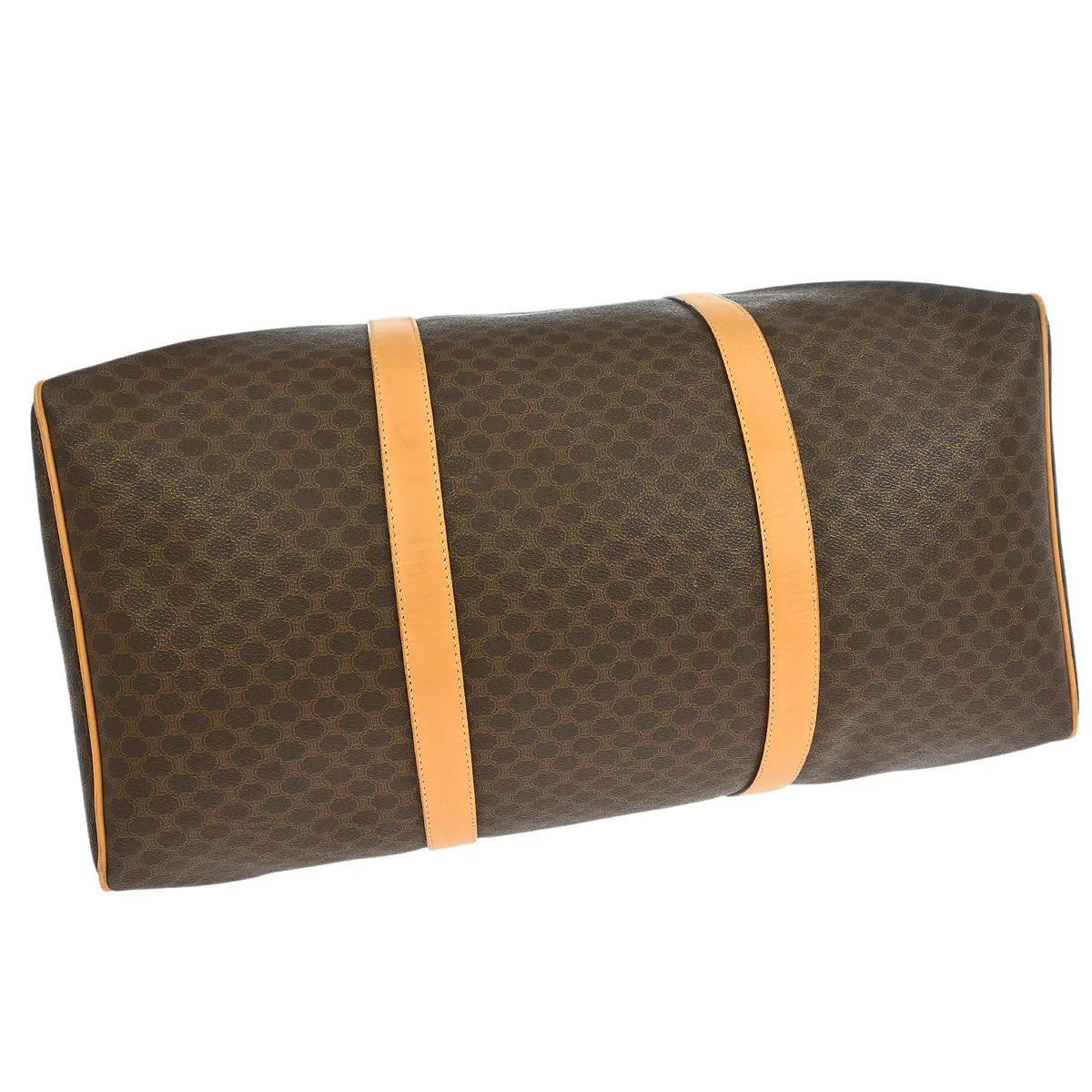 Celine Brown Macadam Duffle Handbag - Image 3