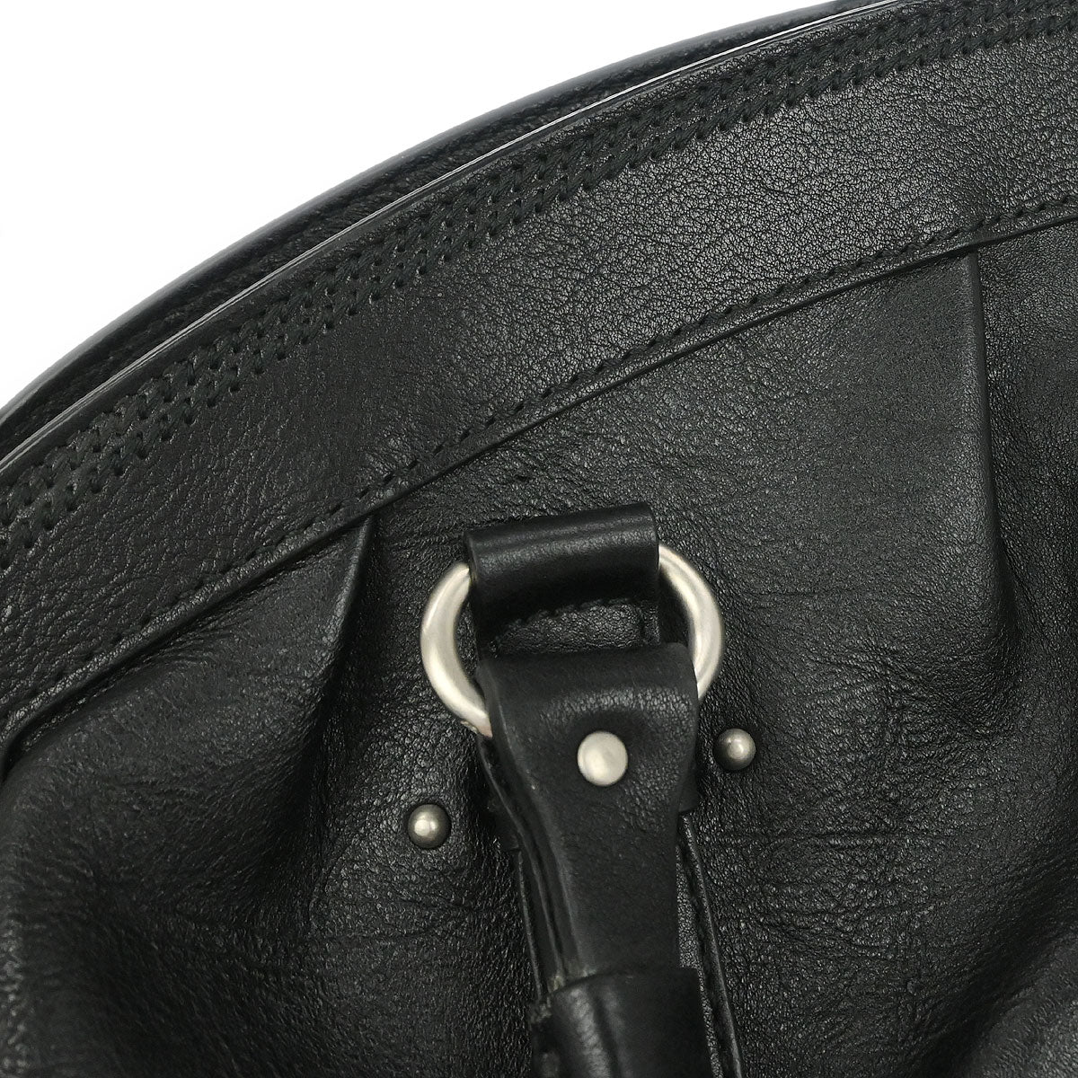 Christian Dior Black Leather My Dior Duffle Handbag - Image 5