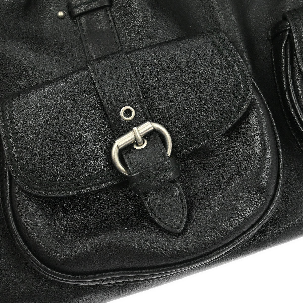 Christian Dior Black Leather My Dior Duffle Handbag - Image 7