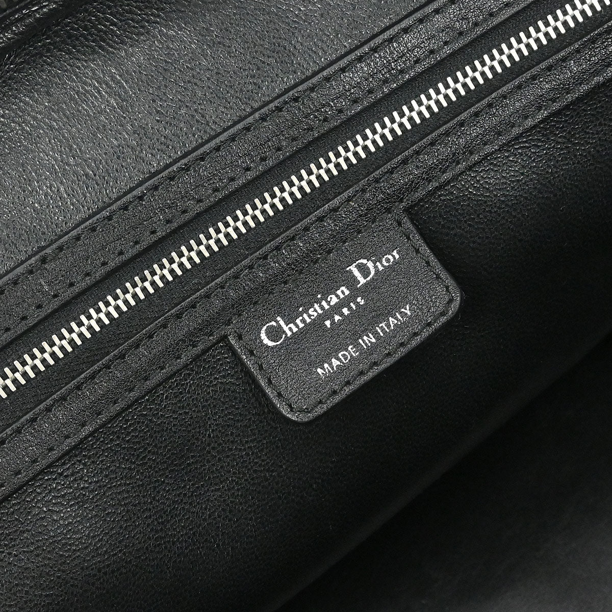 Christian Dior Black Leather My Dior Duffle Handbag - Image 9