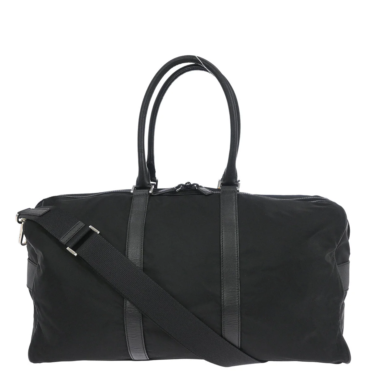 Prada Black Nylon 2way Duffle Shoulder Handbag - Image 2