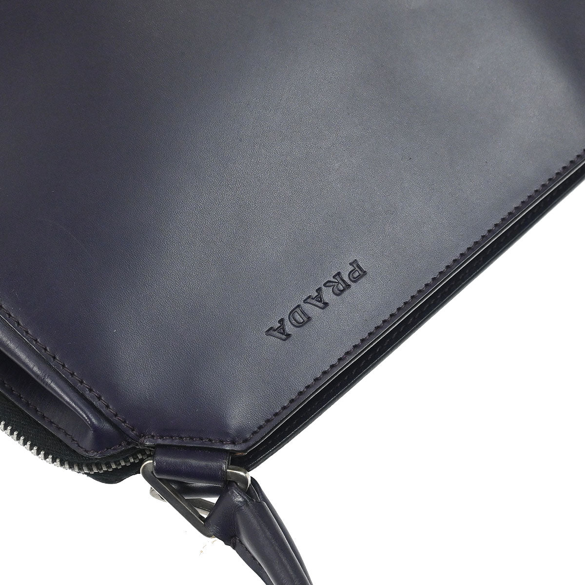 Prada Purple Leather Handbag - Image 4