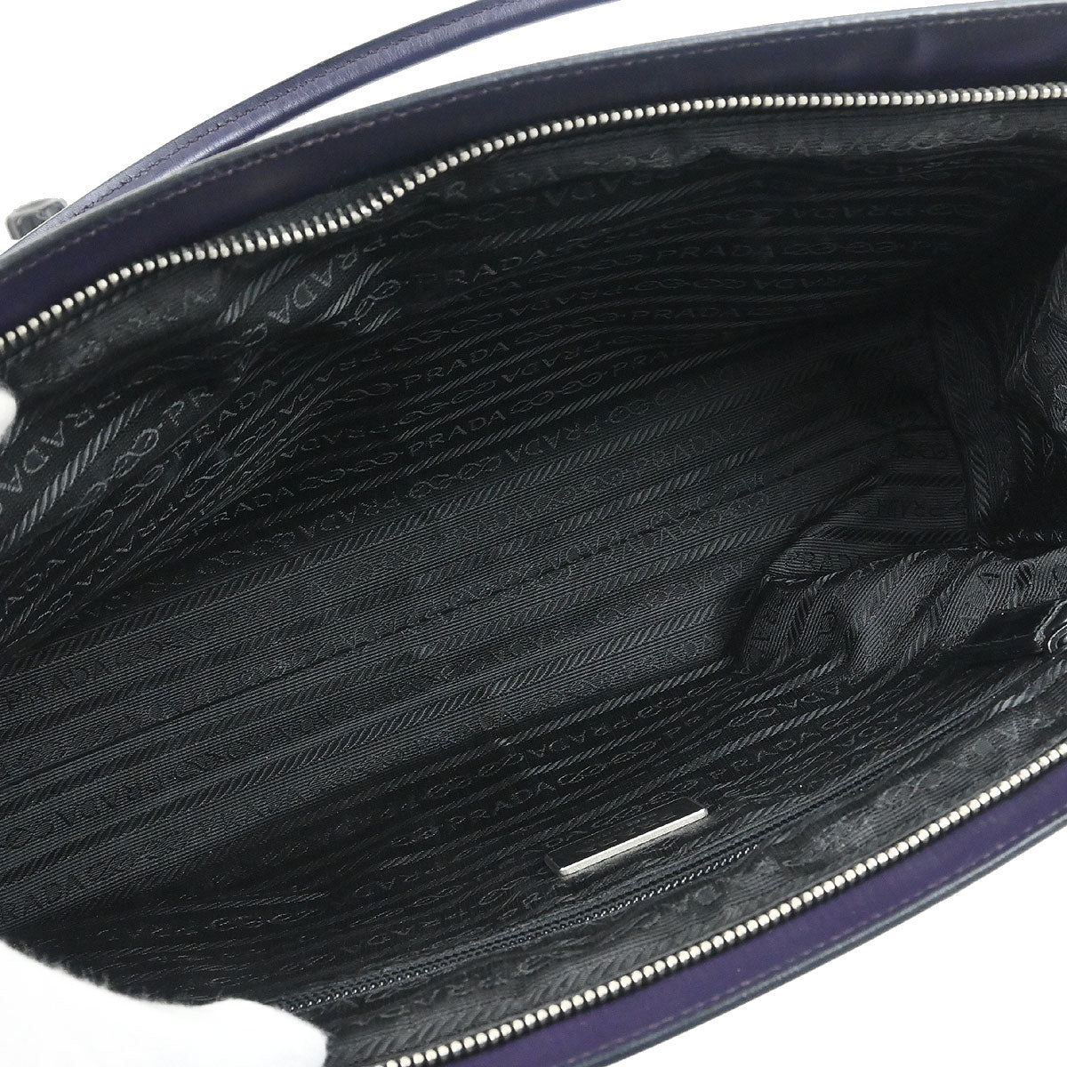 Prada Purple Leather Handbag - Image 7