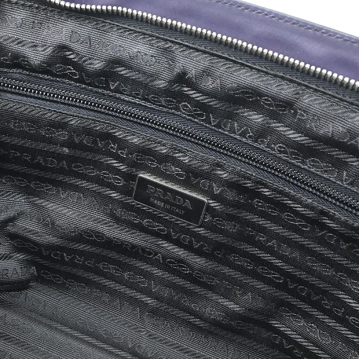 Prada Purple Leather Handbag - Image 8