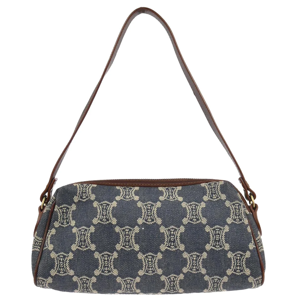 Celine * Blue Denim Macadam Handbag