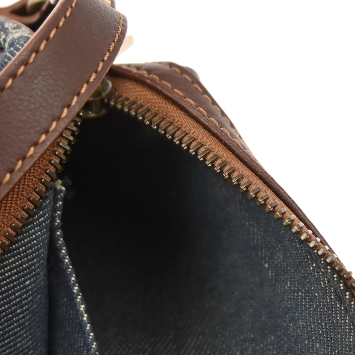 Celine * Blue Denim Macadam Handbag - Image 10