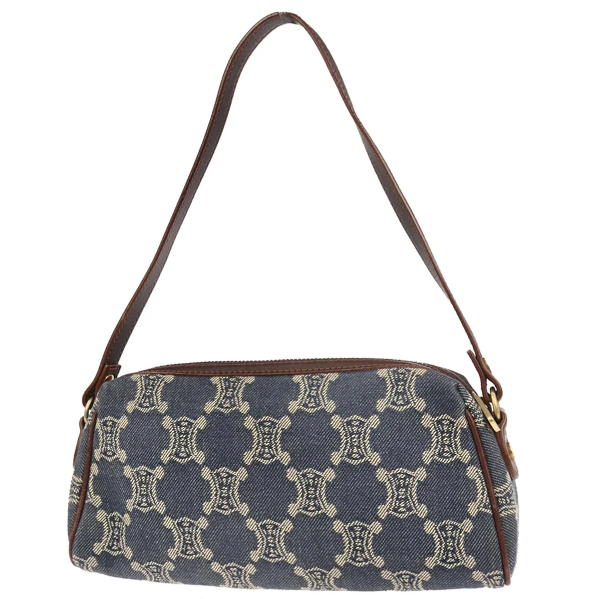 Celine * Blue Denim Macadam Handbag - Image 2