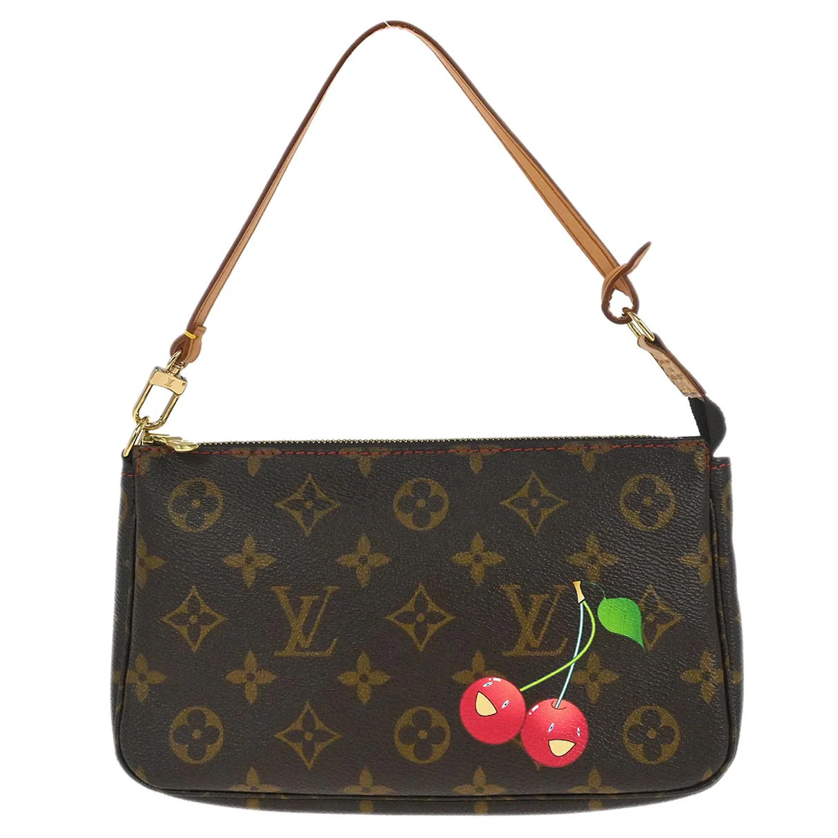 Louis Vuitton 2005 Monogram Cherry Pochette Accessoires Handbag M95008