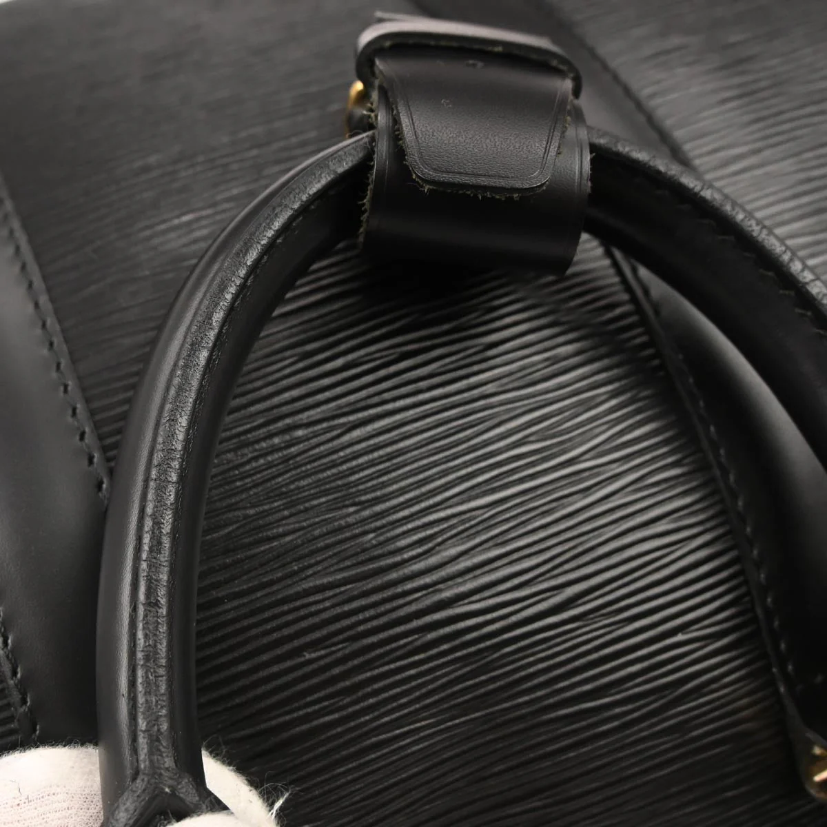 Louis Vuitton 1995 Black Epi Keepall 45 Travel Handbag M42972 - Image 5