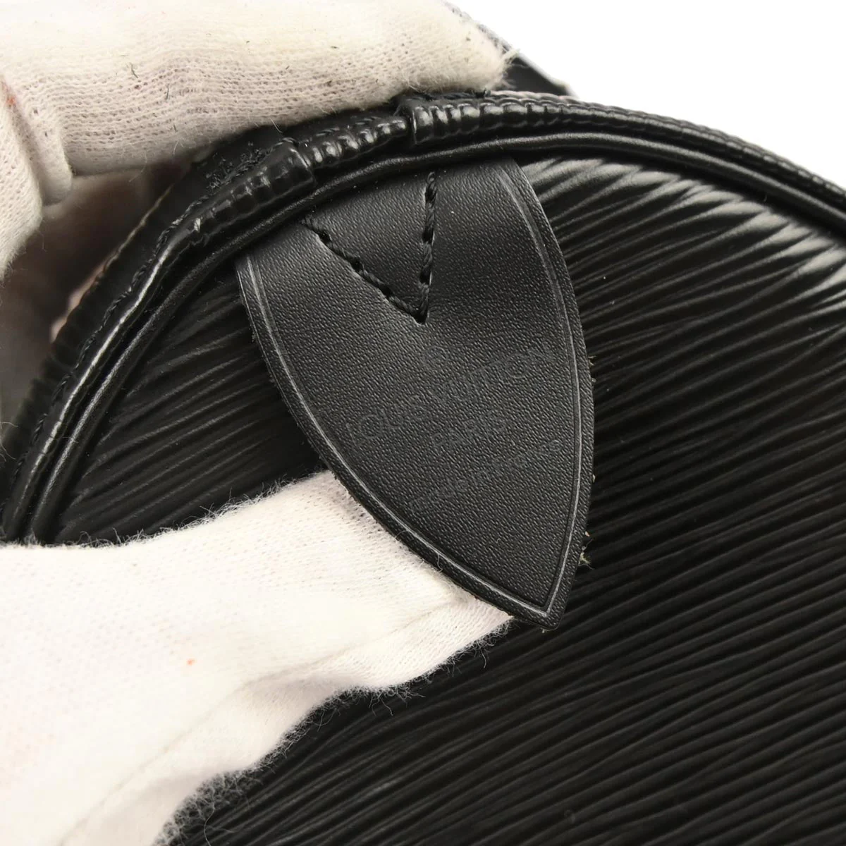 Louis Vuitton 1995 Black Epi Keepall 45 Travel Handbag M42972 - Image 7