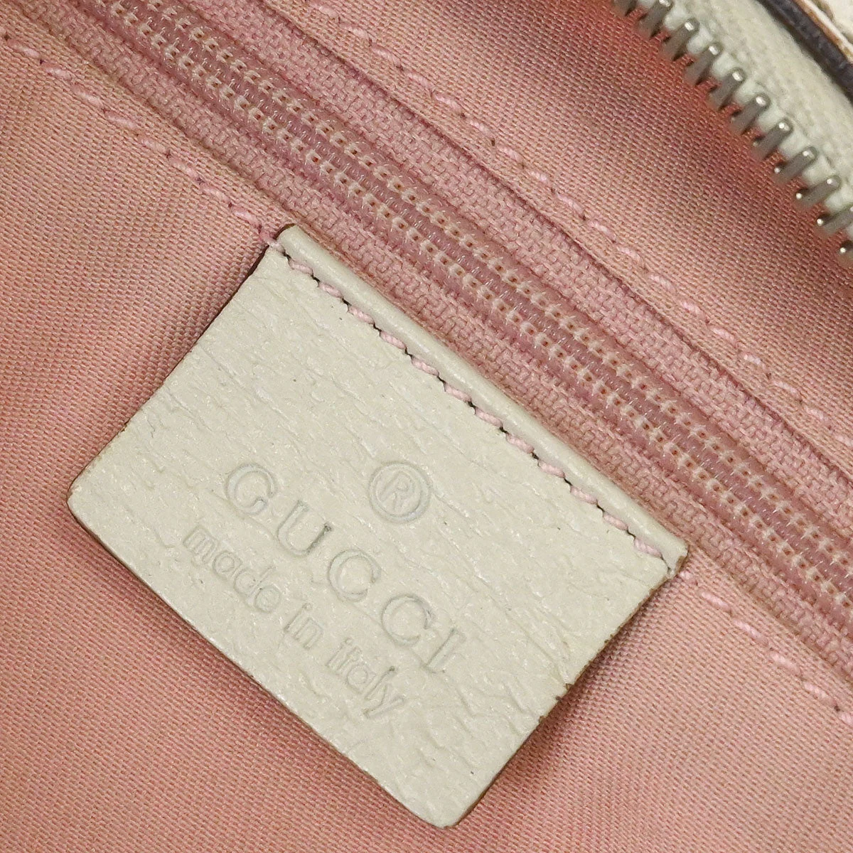 Gucci Pink Canvas GG Handbag - Image 8