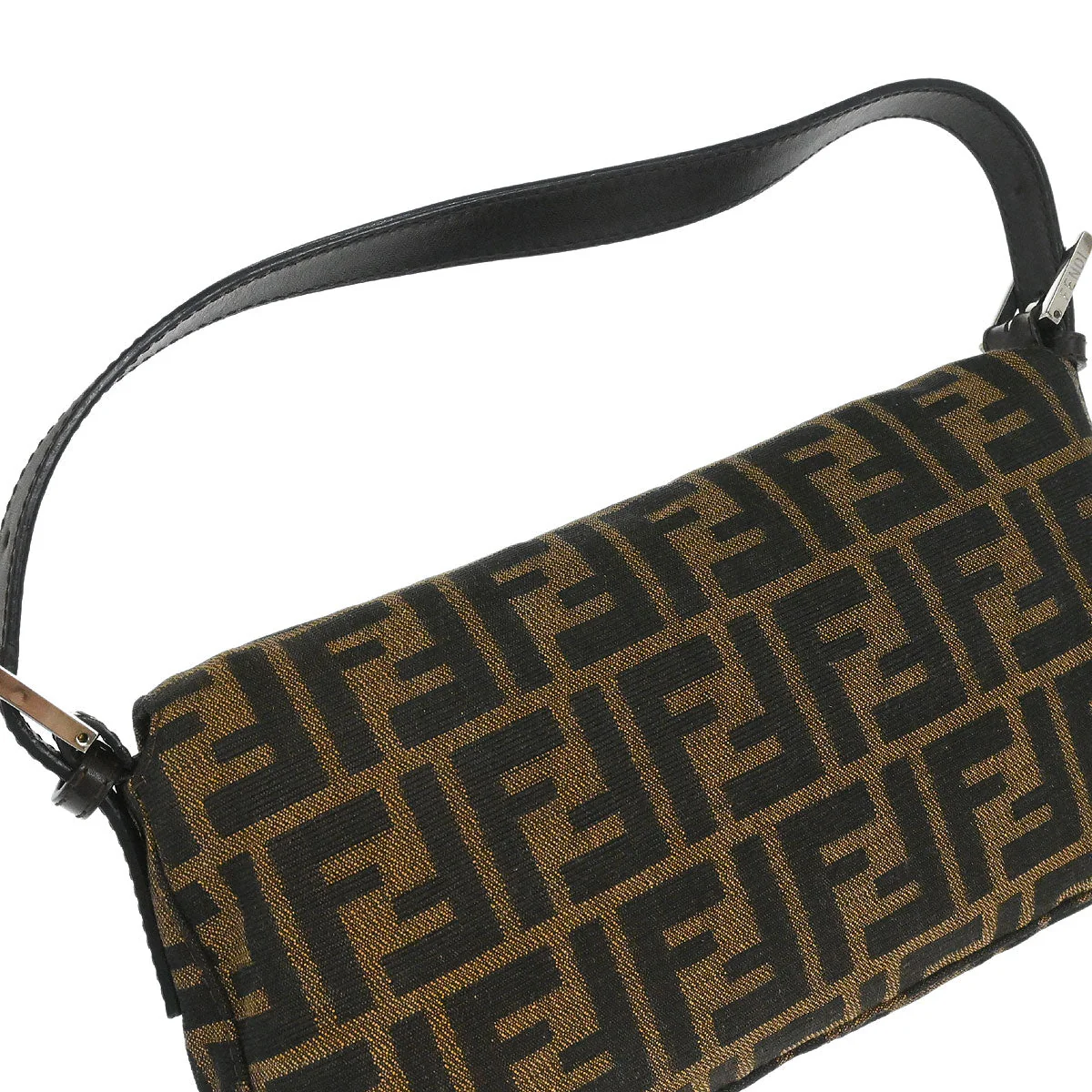Fendi Brown Zucca Baguette Handbag - Image 5
