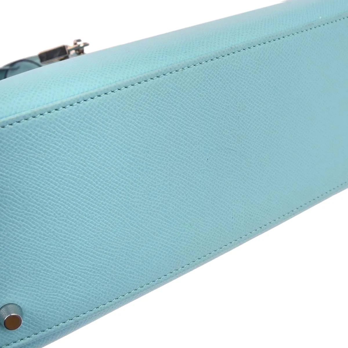 Hermes Blue Atoll Epsom Kelly 28 Sellier 2way Shoulder Handbag - Image 6