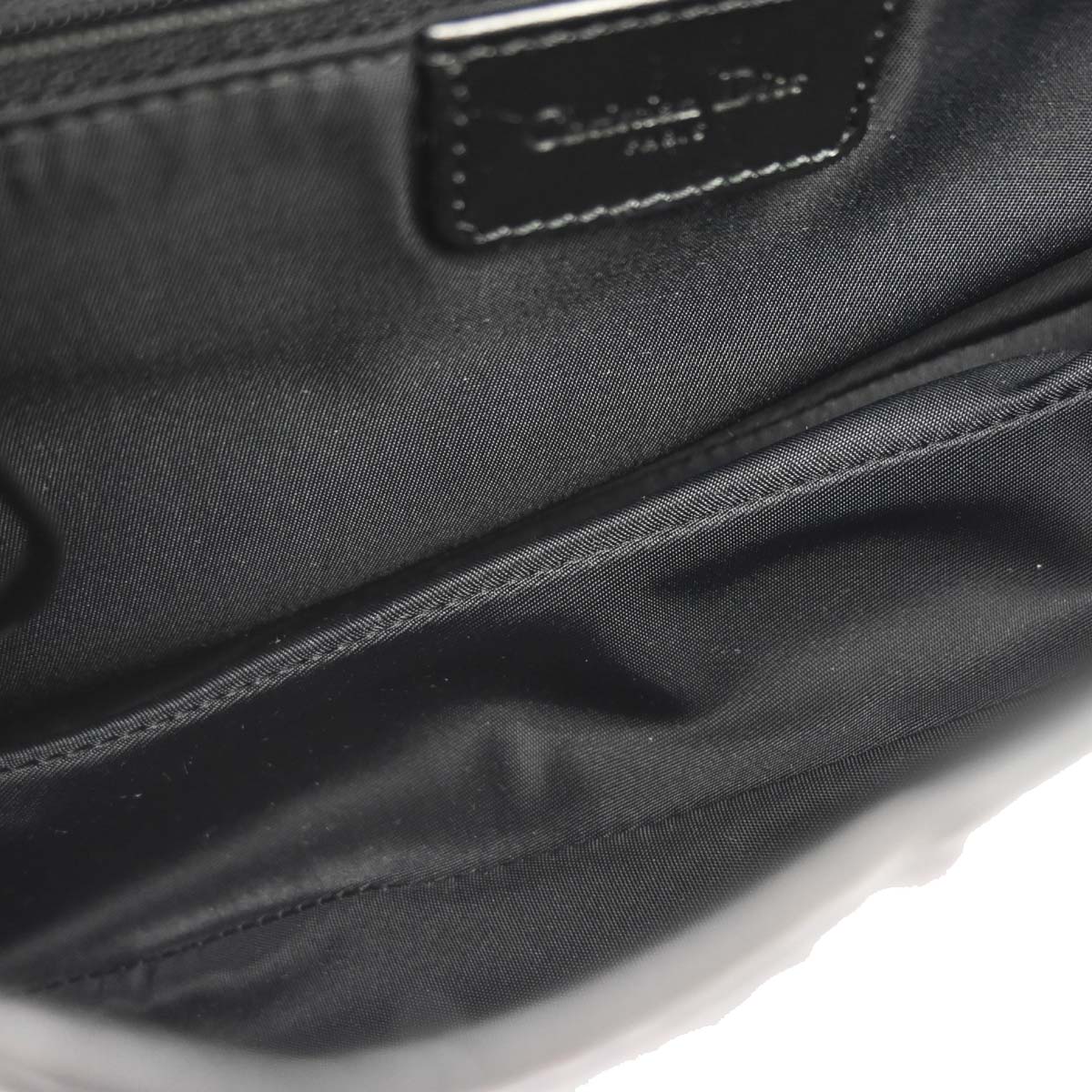 Christian Dior Black Trotter Saddle Handbag - Image 8