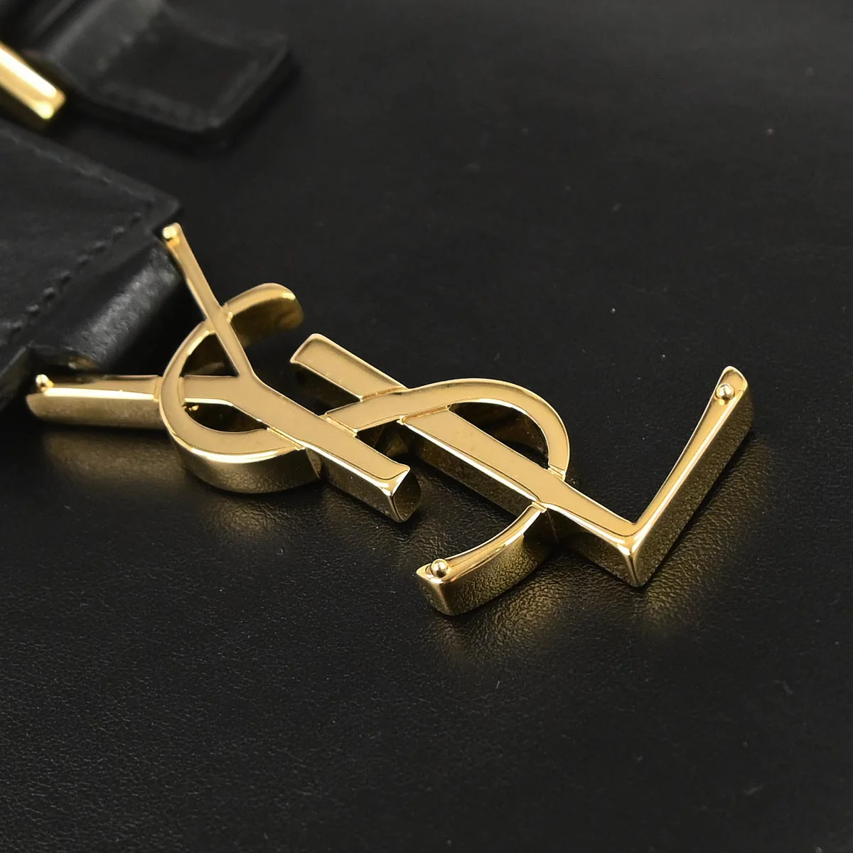 Saint Laurent Black Baby Cabas 2way Shoulder Handbag - Image 3