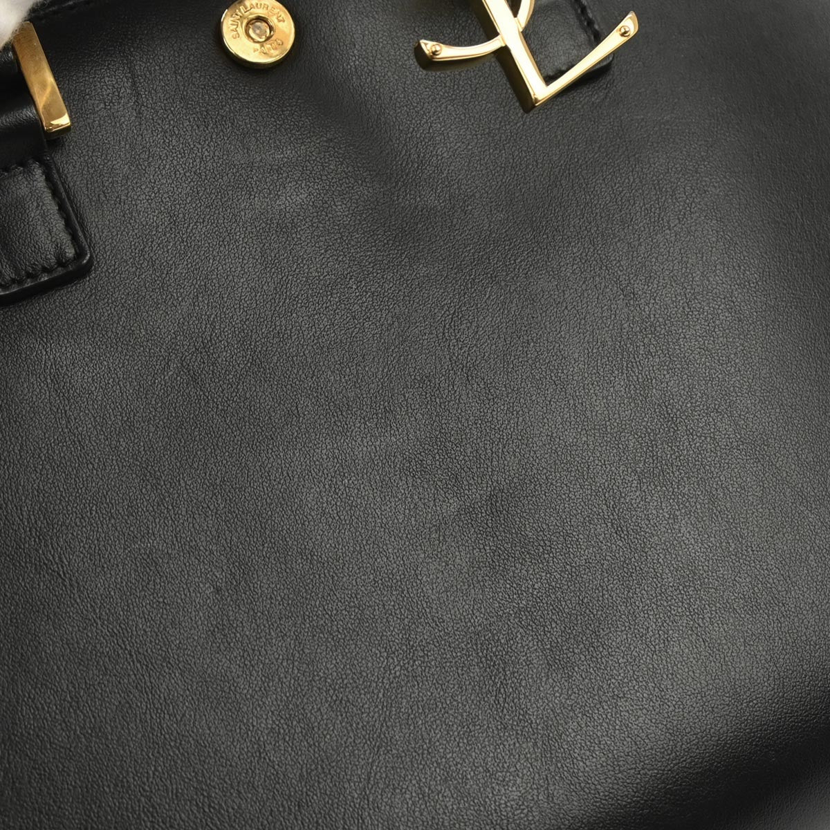 Saint Laurent Black Baby Cabas 2way Shoulder Handbag - Image 4