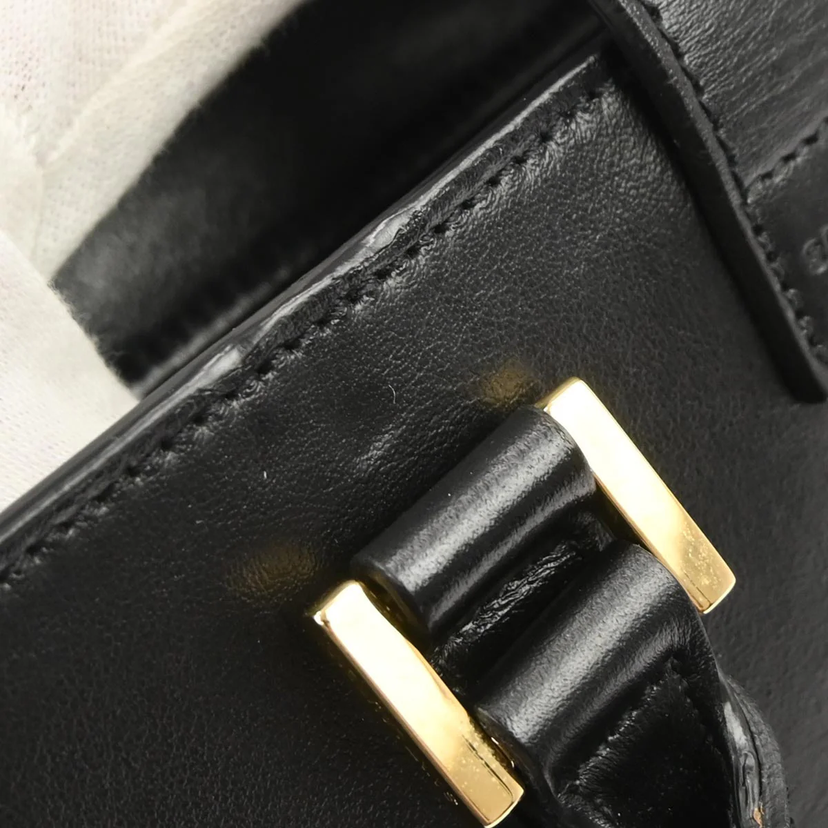 Saint Laurent Black Baby Cabas 2way Shoulder Handbag - Image 8