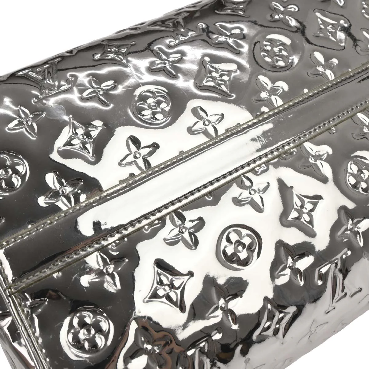 Louis Vuitton 2008 Silver Monogram Miroir Speedy 35 Handbag M95786 - Image 6