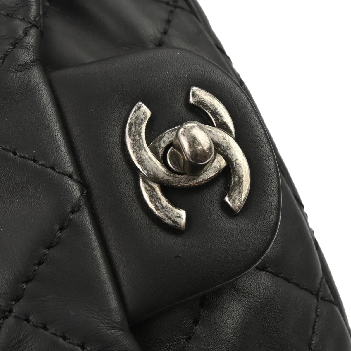 Chanel 2012-2013 Black Calfsikin 2way Backpack - Image 5