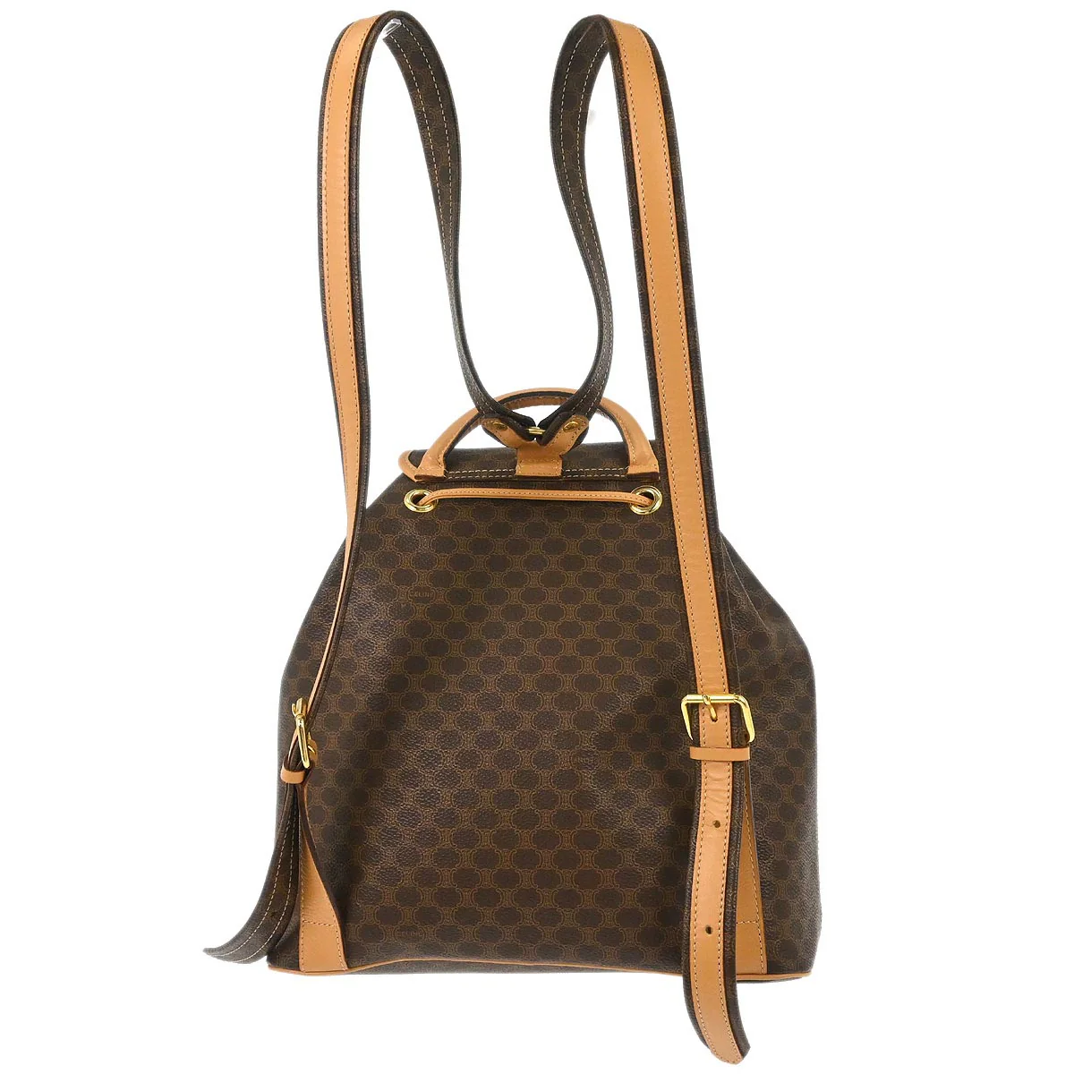 Celine Brown Macadam Backpack - Image 2