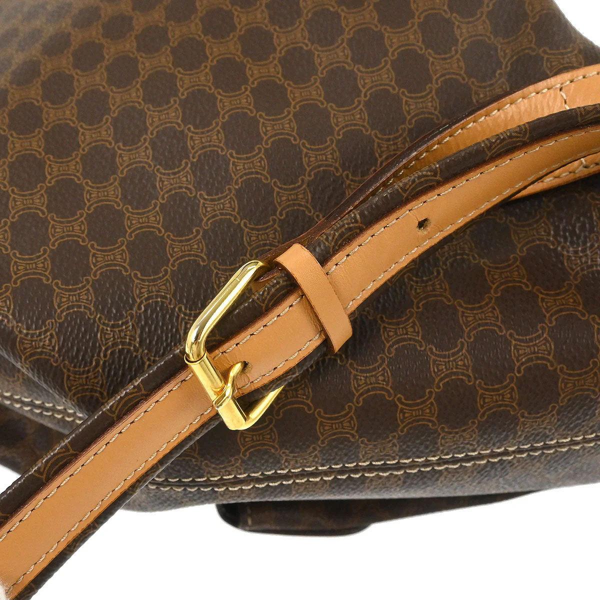 Celine Brown Macadam Backpack - Image 3
