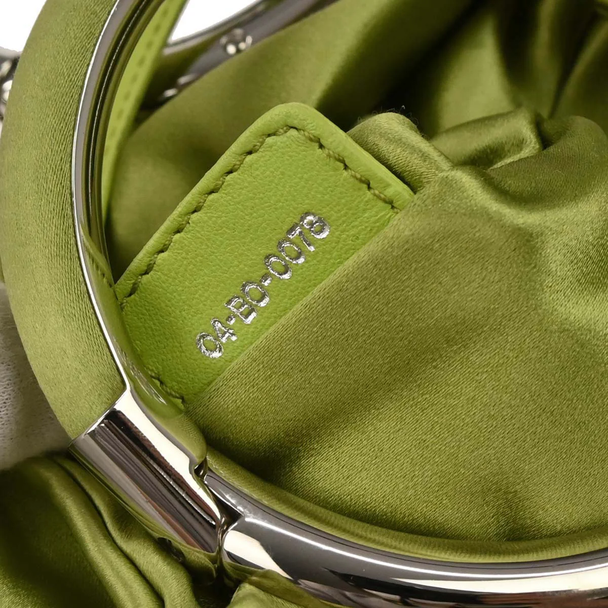 Christian Dior Green Satin Babe Handbag - Image 10