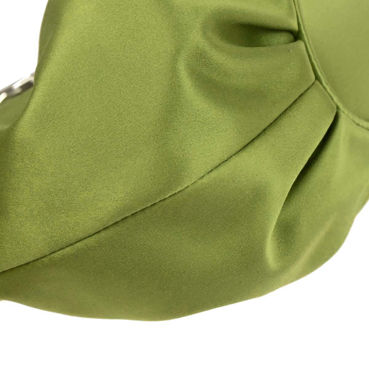 Christian Dior Green Satin Babe Handbag - Image 3
