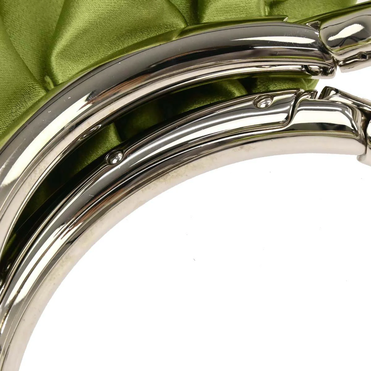 Christian Dior Green Satin Babe Handbag - Image 5