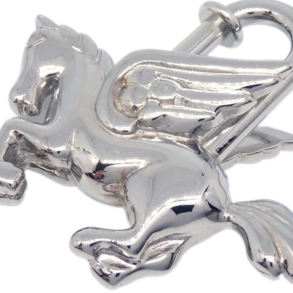 Hermes 1993 Le Cheval Pegasus Cadena Silver Small Good - Image 3