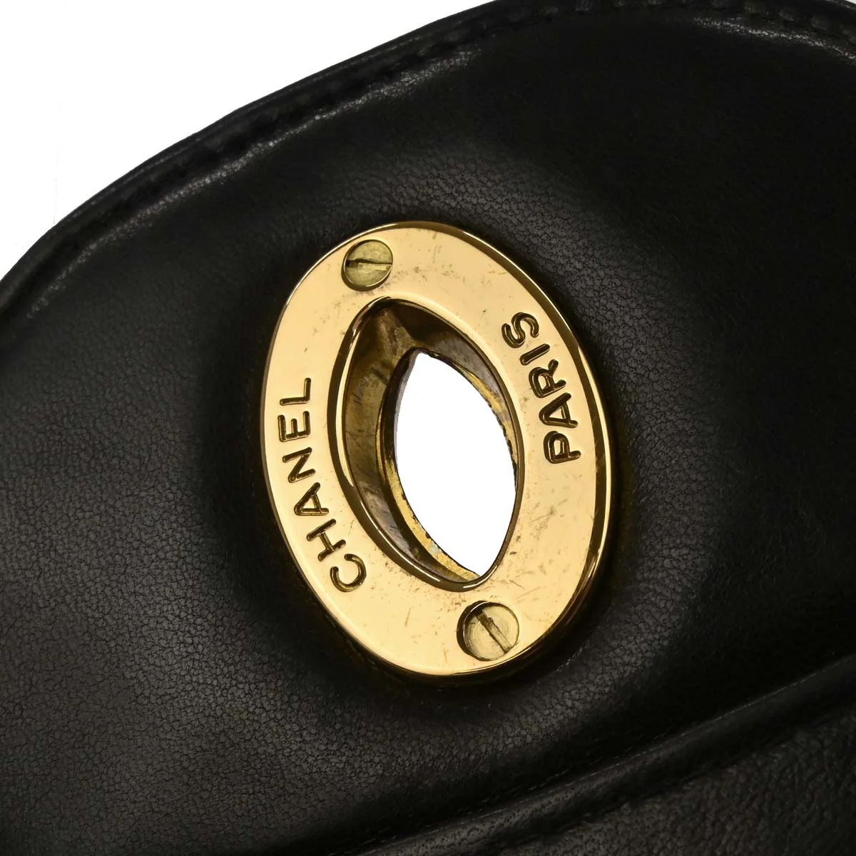 Chanel 1994-1996 Black Patent Leather Maxi Classic Flap Shoulder Bag - Image 8