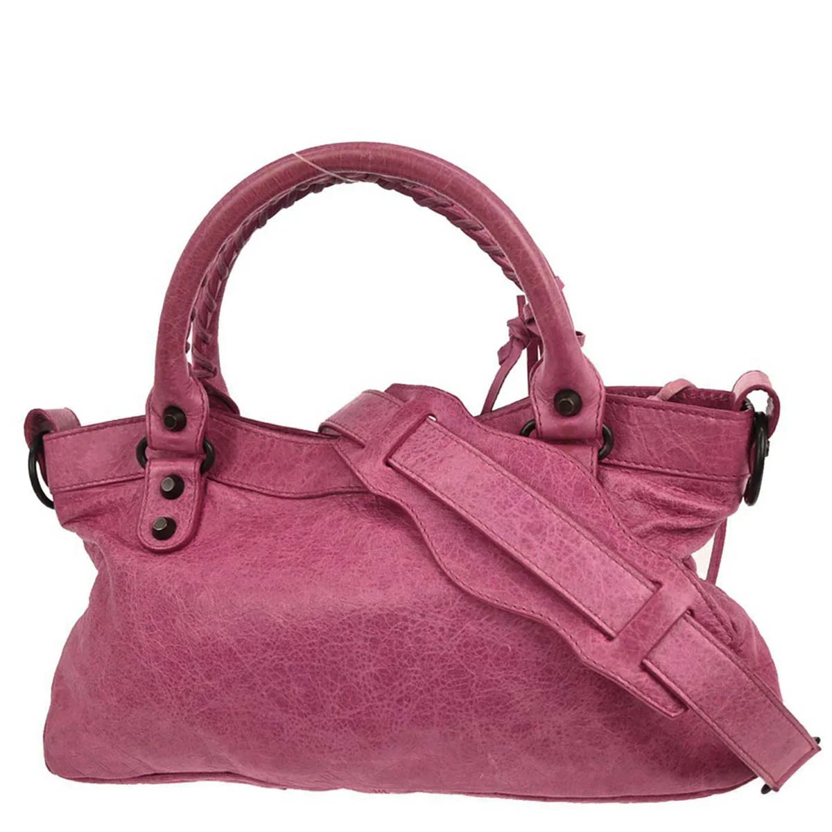 Balenciaga Pink Lambskin The First 2way Shoulder Handbag - Image 2