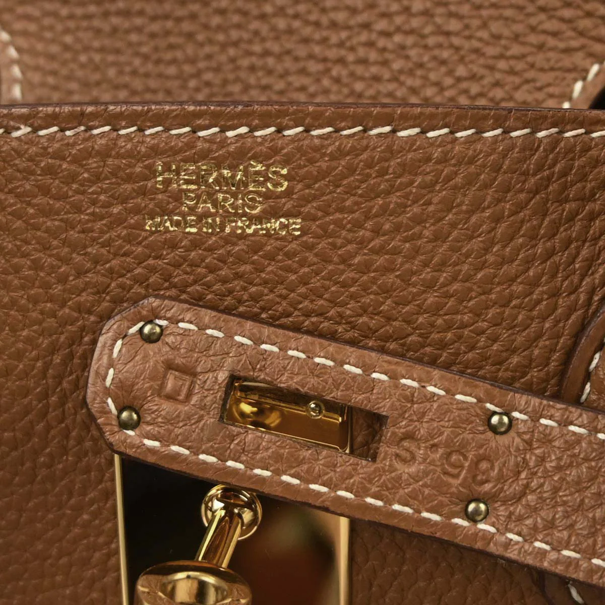 Hermes Gold Togo Birkin 30 Handbag - Image 10