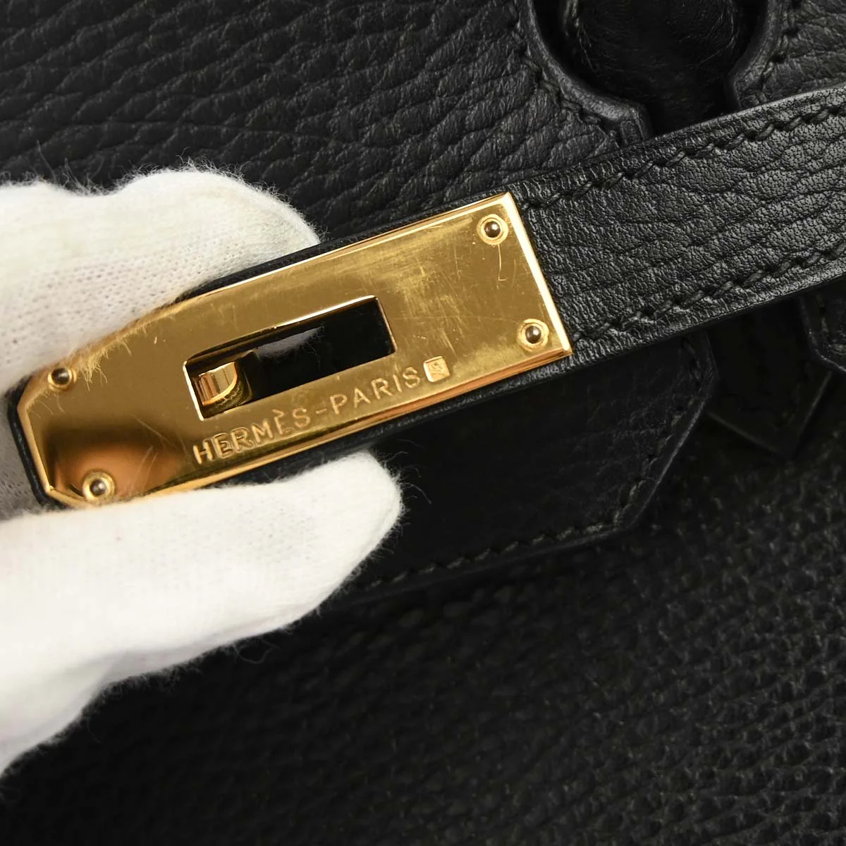 Hermes Black Ardennes Birkin 35 Handbag - Image 7