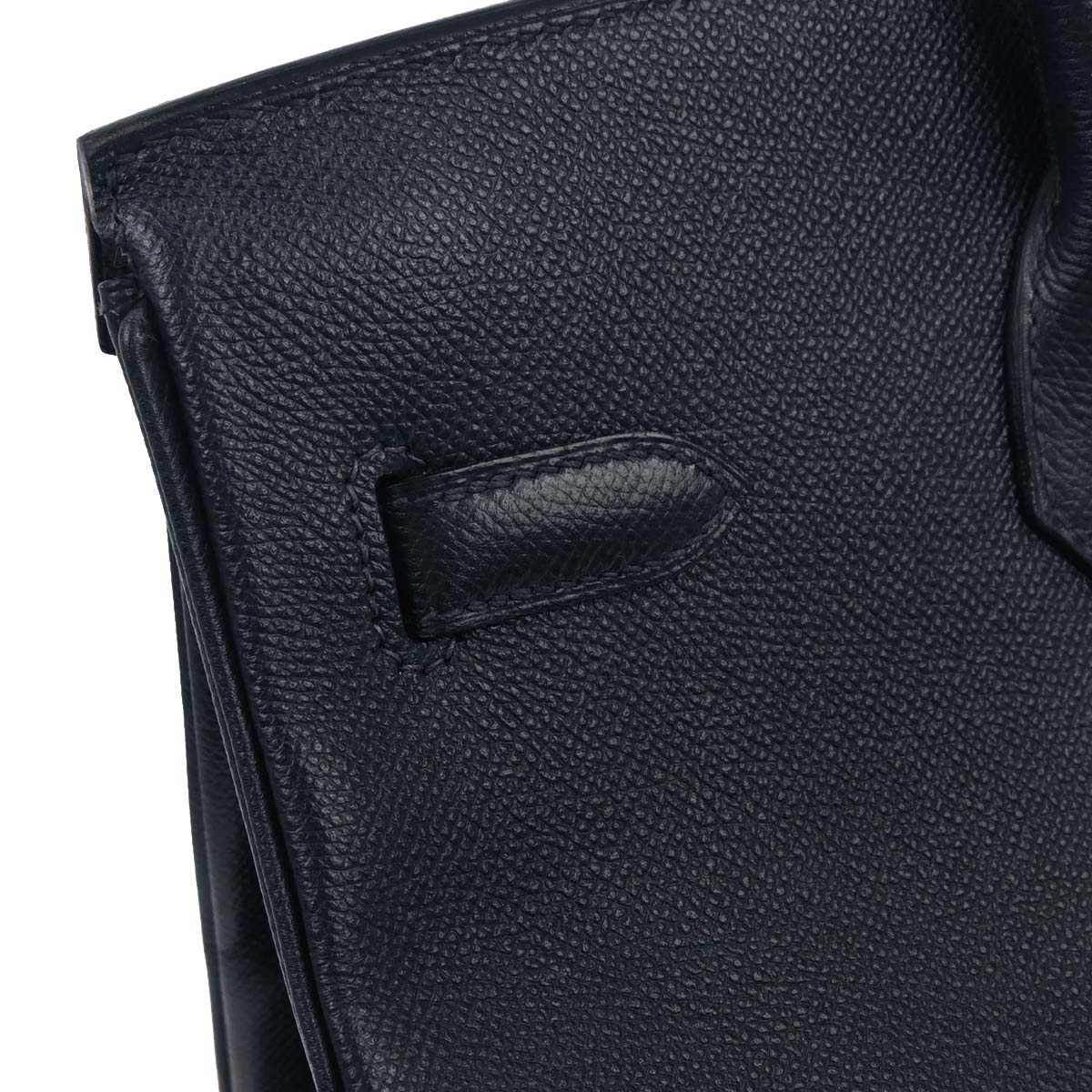 Hermes Blue Marine Courchevel Birkin 35 Handbag - Image 4