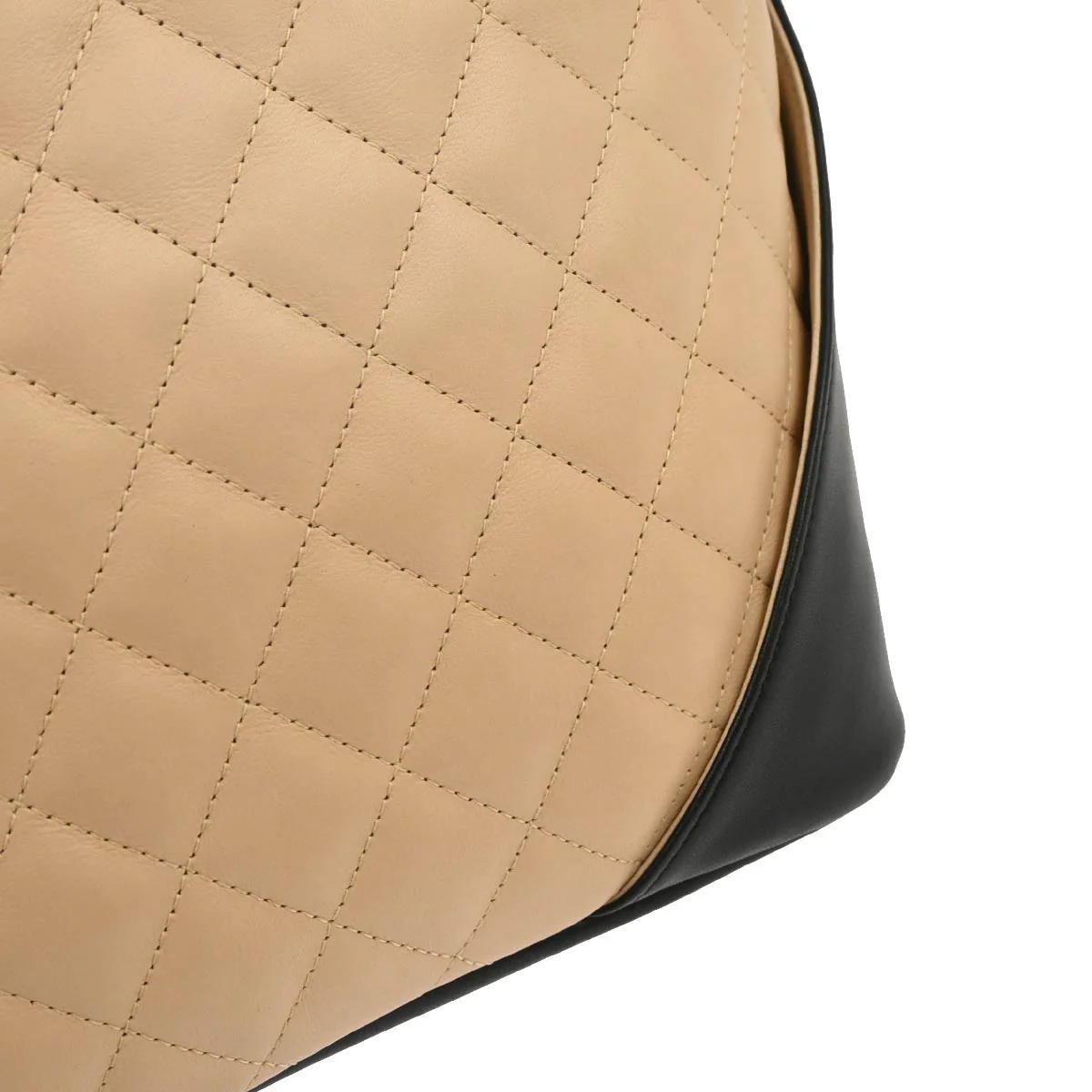 Chanel Beige Calfskin Cambon Ligne Tote Handbag - Image 5