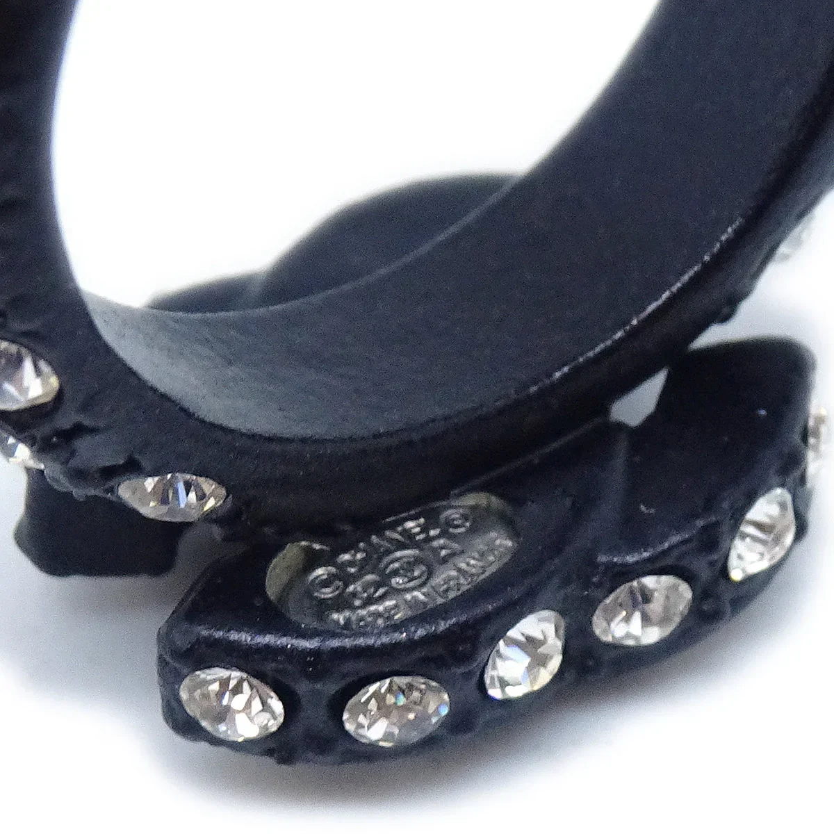 Chanel 2002 Crystal & Black CC Ring #53 - Image 4