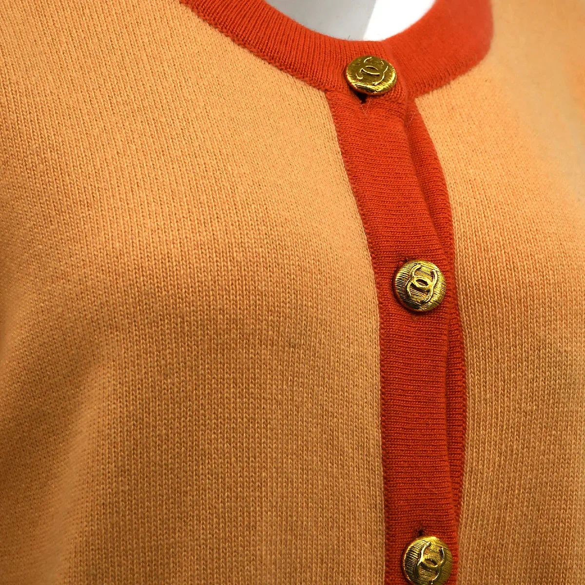 Chanel Cardigan Orange - Image 4
