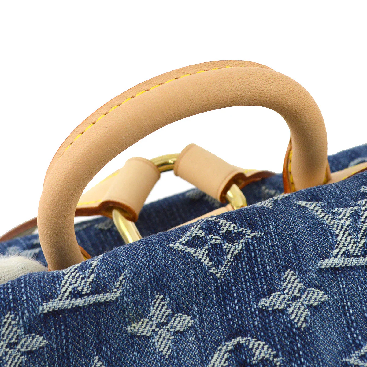 Louis Vuitton * 2006 Blue Monogram Denim Sac a Dos GM Backpack M95056 - Image 4