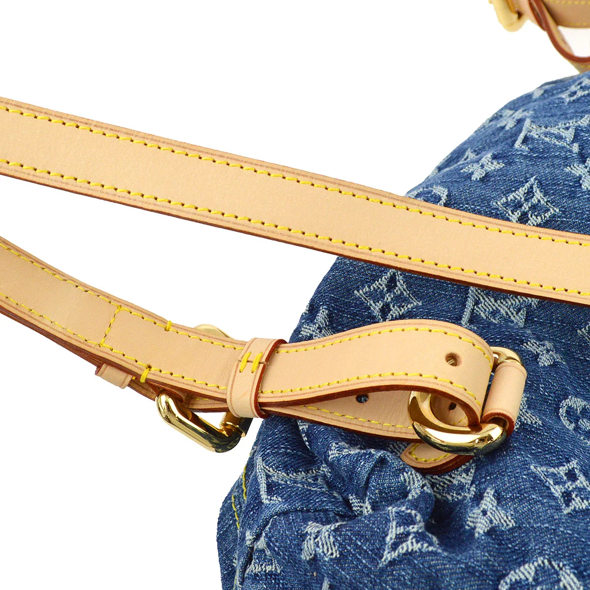 Louis Vuitton * 2006 Blue Monogram Denim Sac a Dos GM Backpack M95056 - Image 7