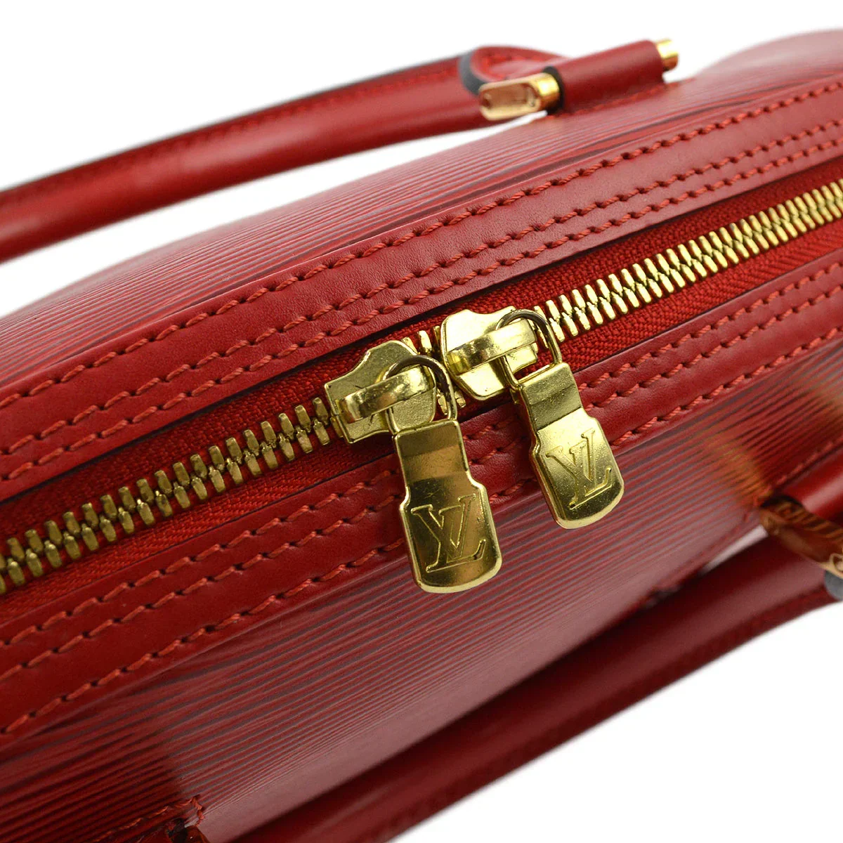 Louis Vuitton 1998 Red Epi Jasmin Handbag M52087 - Image 6