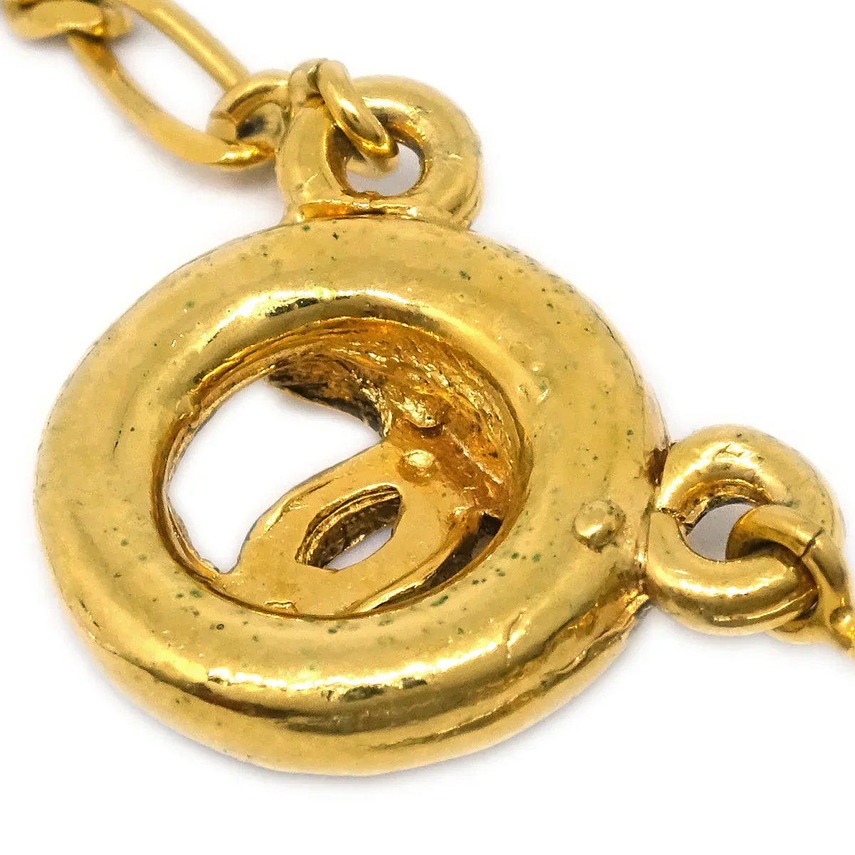 Chanel Medallion Pendant Necklace Gold 1983 - Image 3