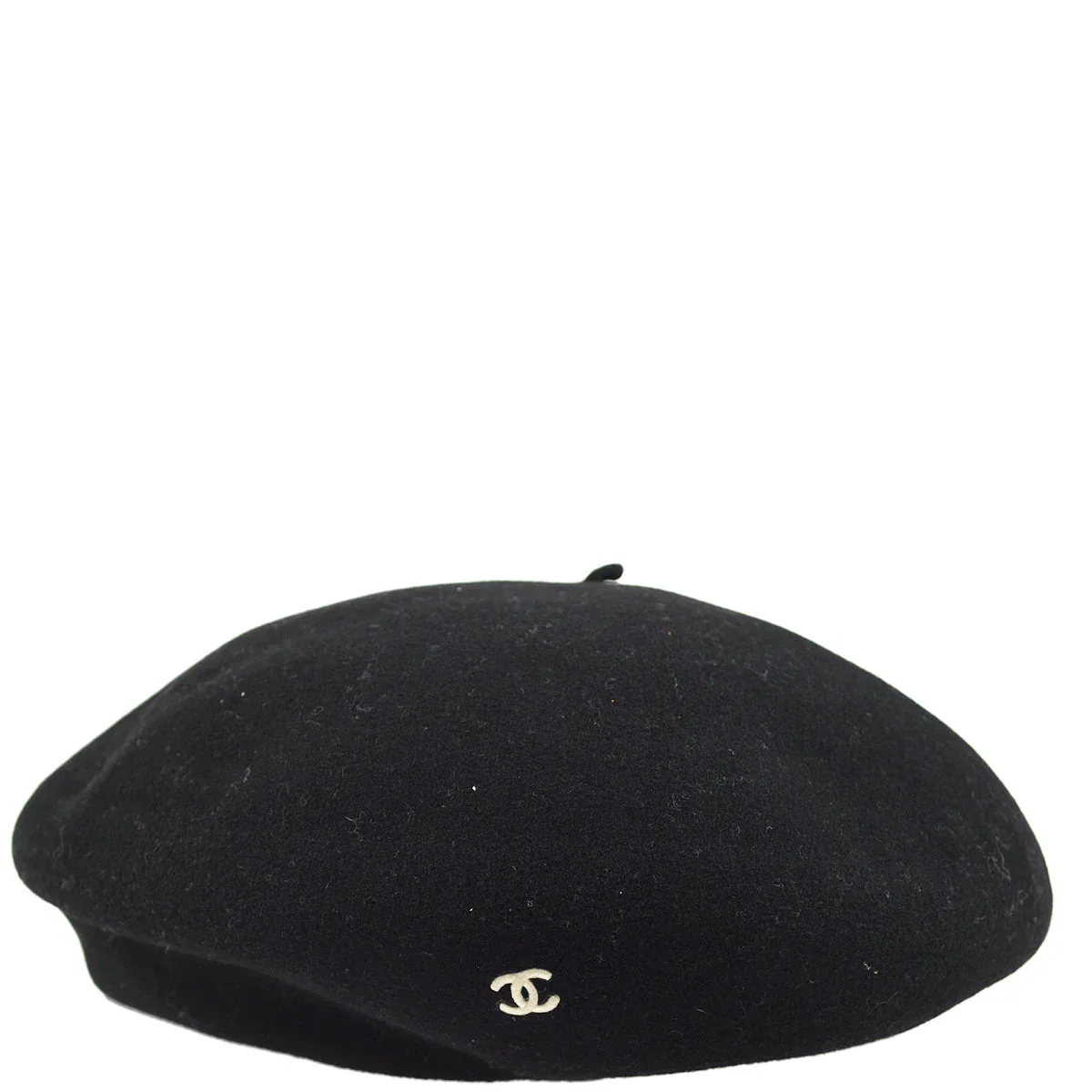 Chanel Oversized Beret Black Hat