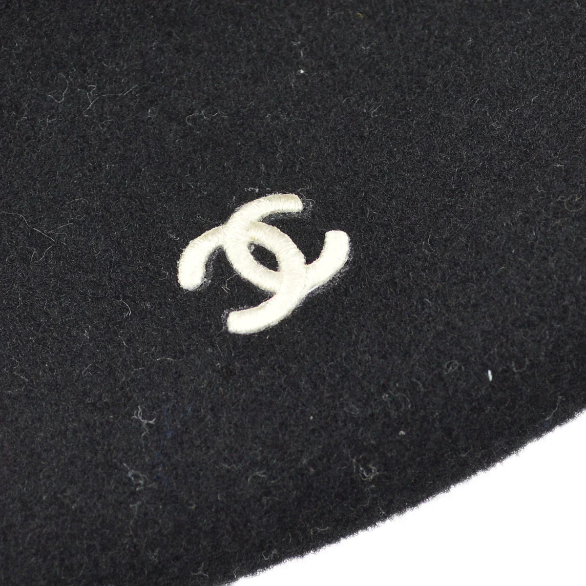 Chanel Oversized Beret Black Hat - Image 3