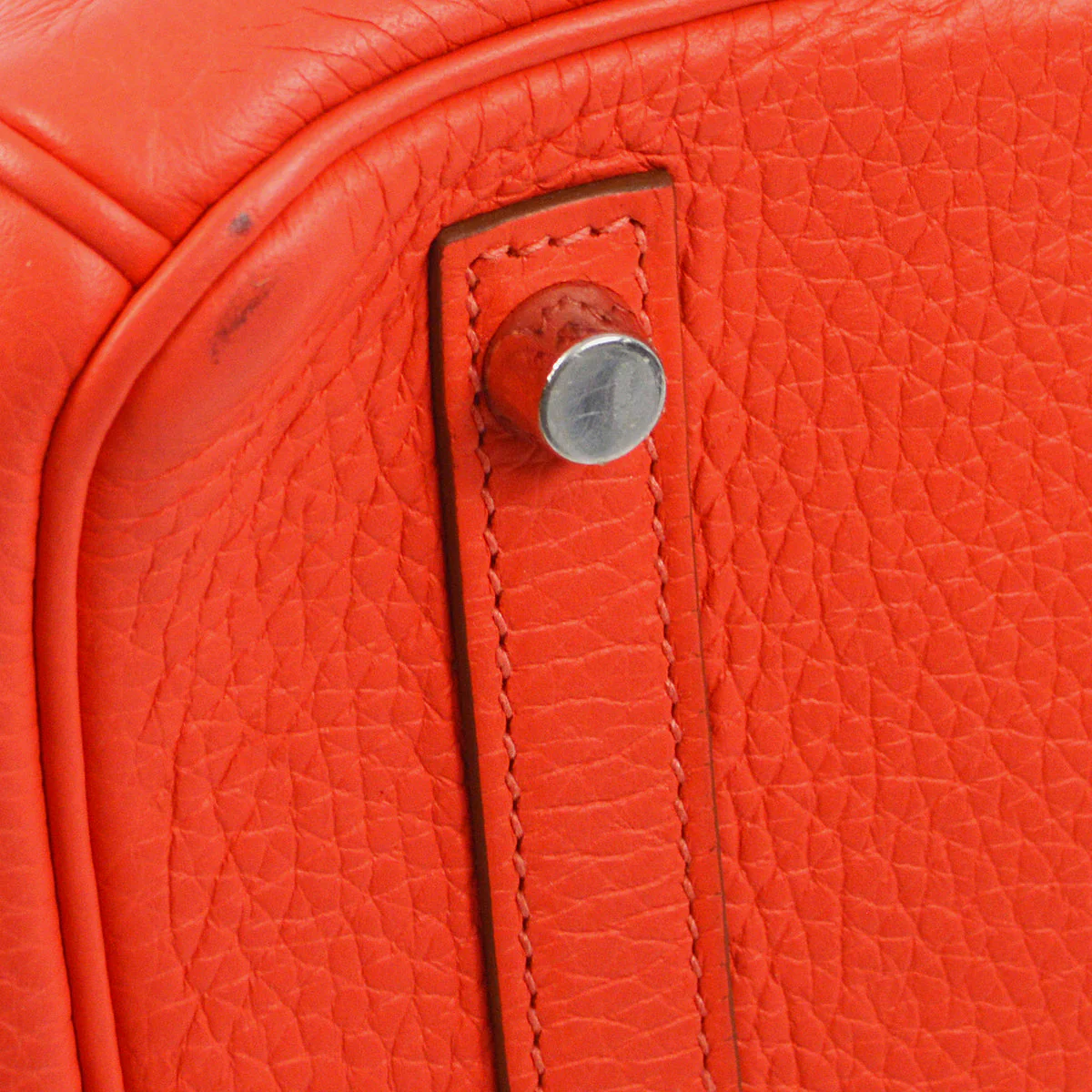 Hermes 2012 Rouge Pivoine Clemence Birkin 30 - Image 3
