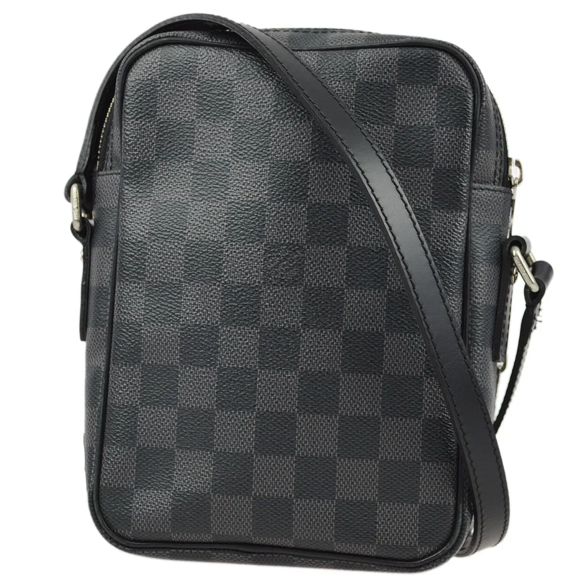 Louis Vuitton 2009 Damier Graphite Rem Shoulder Bag N41446 - Image 2